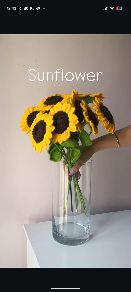 Crochet Double Sunflower 🌻 blooms